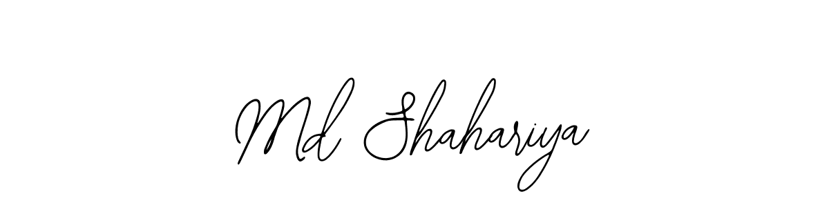 Create a beautiful signature design for name Md Shahariya. With this signature (Bearetta-2O07w) fonts, you can make a handwritten signature for free. Md Shahariya signature style 12 images and pictures png