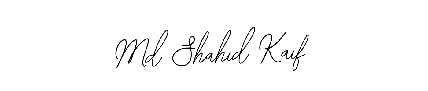 Use a signature maker to create a handwritten signature online. With this signature software, you can design (Bearetta-2O07w) your own signature for name Md Shahid Kaif. Md Shahid Kaif signature style 12 images and pictures png