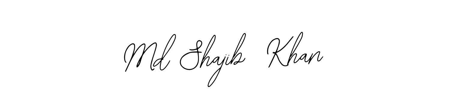 How to make Md Shajib  Khan name signature. Use Bearetta-2O07w style for creating short signs online. This is the latest handwritten sign. Md Shajib  Khan signature style 12 images and pictures png