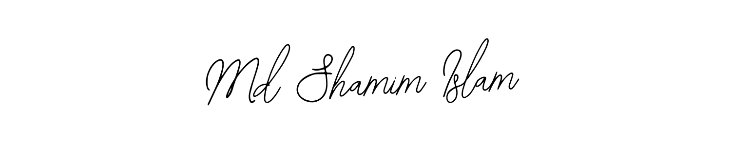 How to make Md Shamim Islam name signature. Use Bearetta-2O07w style for creating short signs online. This is the latest handwritten sign. Md Shamim Islam signature style 12 images and pictures png