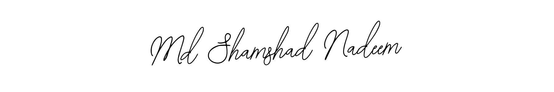 How to Draw Md Shamshad Nadeem signature style? Bearetta-2O07w is a latest design signature styles for name Md Shamshad Nadeem. Md Shamshad Nadeem signature style 12 images and pictures png
