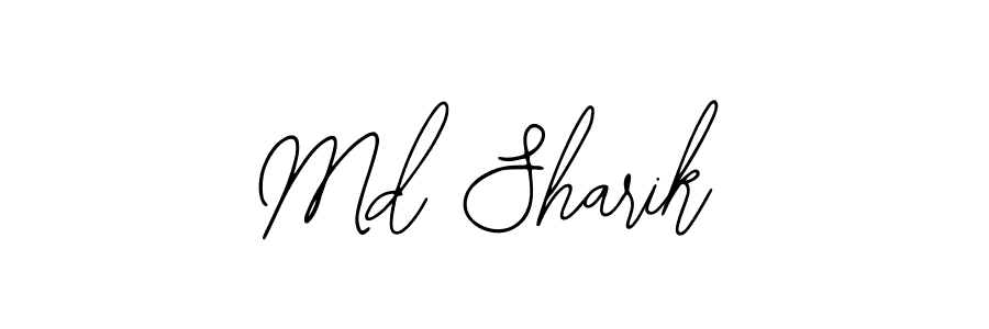 How to Draw Md Sharik signature style? Bearetta-2O07w is a latest design signature styles for name Md Sharik. Md Sharik signature style 12 images and pictures png