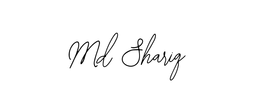 Use a signature maker to create a handwritten signature online. With this signature software, you can design (Bearetta-2O07w) your own signature for name Md Shariq. Md Shariq signature style 12 images and pictures png