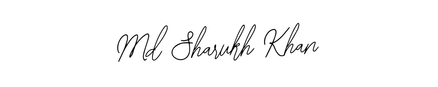 How to make Md Sharukh Khan name signature. Use Bearetta-2O07w style for creating short signs online. This is the latest handwritten sign. Md Sharukh Khan signature style 12 images and pictures png