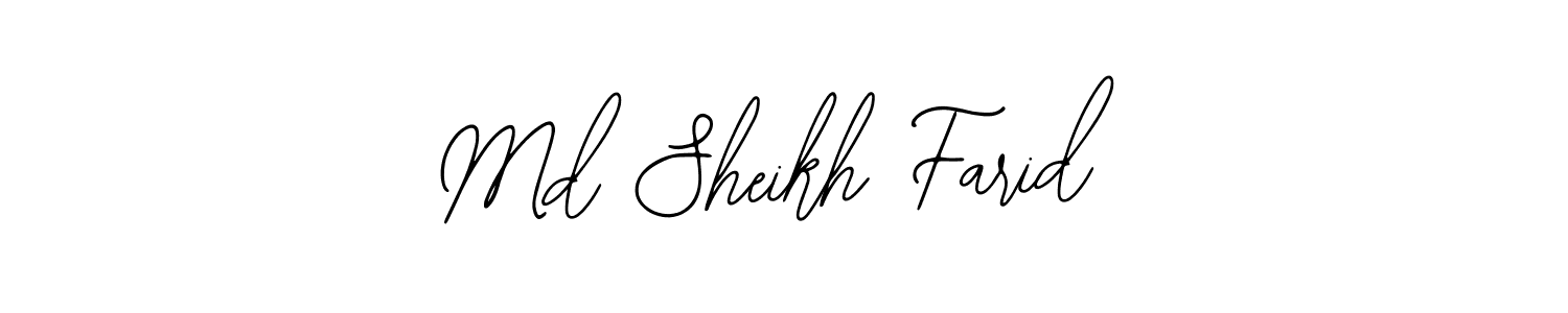 Also You can easily find your signature by using the search form. We will create Md Sheikh Farid name handwritten signature images for you free of cost using Bearetta-2O07w sign style. Md Sheikh Farid signature style 12 images and pictures png