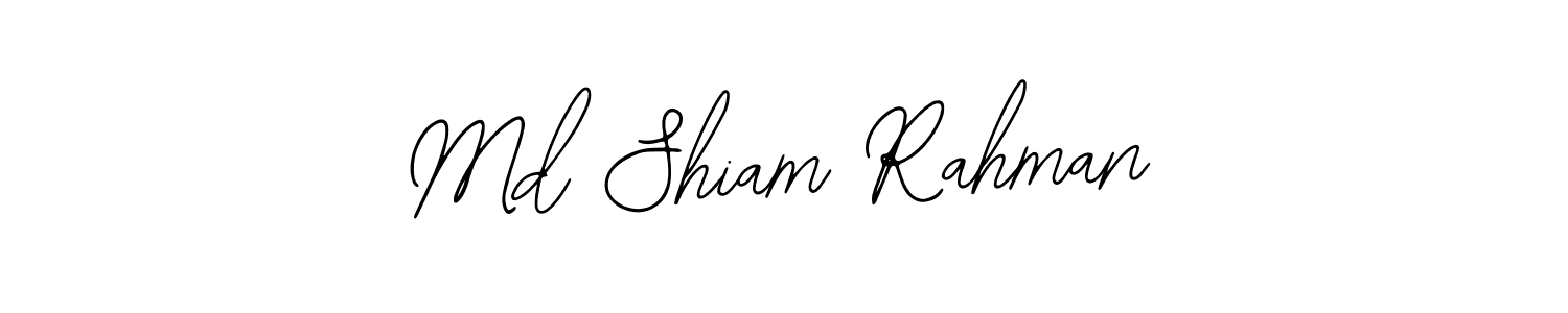 The best way (Bearetta-2O07w) to make a short signature is to pick only two or three words in your name. The name Md Shiam Rahman include a total of six letters. For converting this name. Md Shiam Rahman signature style 12 images and pictures png
