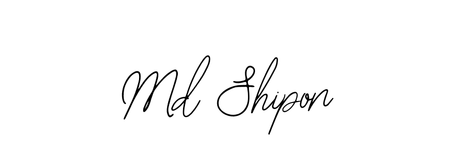 You should practise on your own different ways (Bearetta-2O07w) to write your name (Md Shipon) in signature. don't let someone else do it for you. Md Shipon signature style 12 images and pictures png