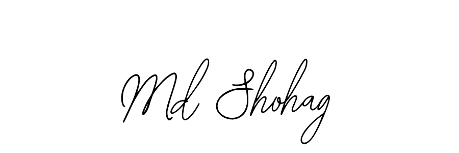 The best way (Bearetta-2O07w) to make a short signature is to pick only two or three words in your name. The name Md Shohag include a total of six letters. For converting this name. Md Shohag signature style 12 images and pictures png