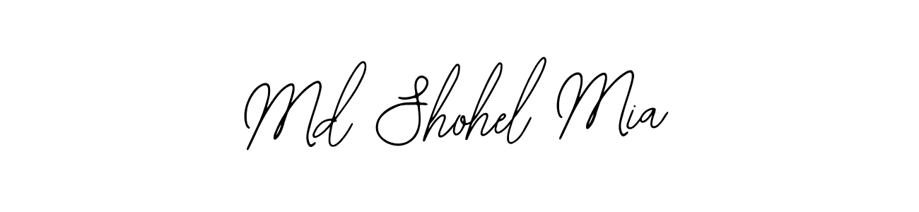 The best way (Bearetta-2O07w) to make a short signature is to pick only two or three words in your name. The name Md Shohel Mia include a total of six letters. For converting this name. Md Shohel Mia signature style 12 images and pictures png