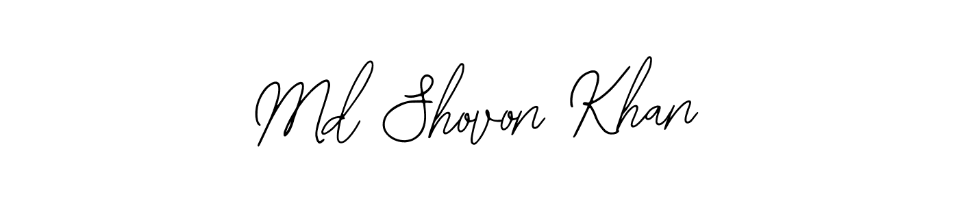 Use a signature maker to create a handwritten signature online. With this signature software, you can design (Bearetta-2O07w) your own signature for name Md Shovon Khan. Md Shovon Khan signature style 12 images and pictures png