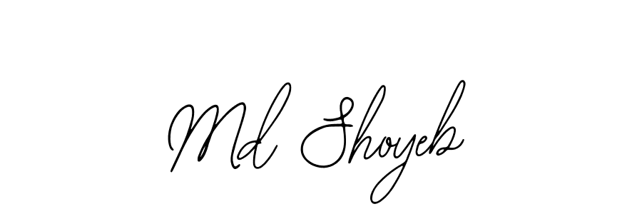 How to Draw Md Shoyeb signature style? Bearetta-2O07w is a latest design signature styles for name Md Shoyeb. Md Shoyeb signature style 12 images and pictures png