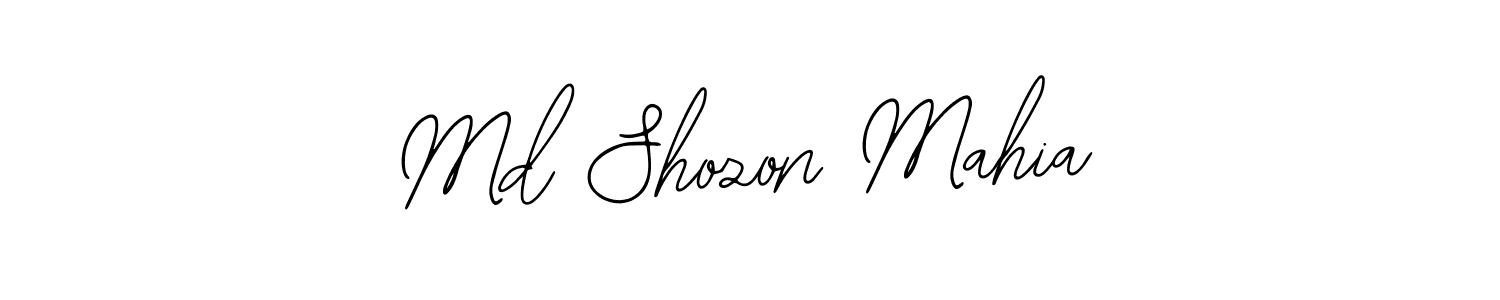 Similarly Bearetta-2O07w is the best handwritten signature design. Signature creator online .You can use it as an online autograph creator for name Md Shozon Mahia. Md Shozon Mahia signature style 12 images and pictures png
