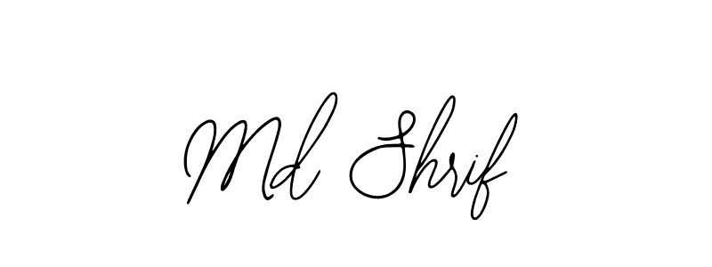 You should practise on your own different ways (Bearetta-2O07w) to write your name (Md Shrif) in signature. don't let someone else do it for you. Md Shrif signature style 12 images and pictures png