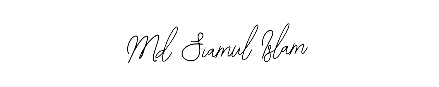 How to make Md Siamul Islam name signature. Use Bearetta-2O07w style for creating short signs online. This is the latest handwritten sign. Md Siamul Islam signature style 12 images and pictures png