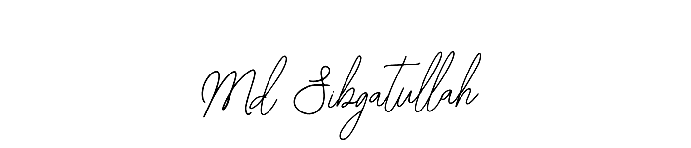 How to make Md Sibgatullah name signature. Use Bearetta-2O07w style for creating short signs online. This is the latest handwritten sign. Md Sibgatullah signature style 12 images and pictures png