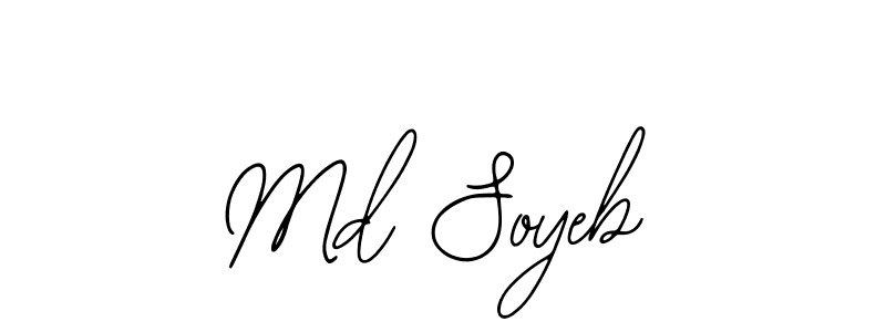 The best way (Bearetta-2O07w) to make a short signature is to pick only two or three words in your name. The name Md Soyeb include a total of six letters. For converting this name. Md Soyeb signature style 12 images and pictures png