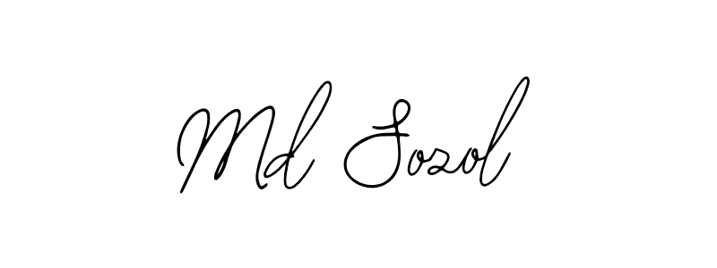 Create a beautiful signature design for name Md Sozol. With this signature (Bearetta-2O07w) fonts, you can make a handwritten signature for free. Md Sozol signature style 12 images and pictures png