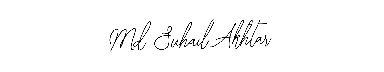 You should practise on your own different ways (Bearetta-2O07w) to write your name (Md Suhail Akhtar) in signature. don't let someone else do it for you. Md Suhail Akhtar signature style 12 images and pictures png