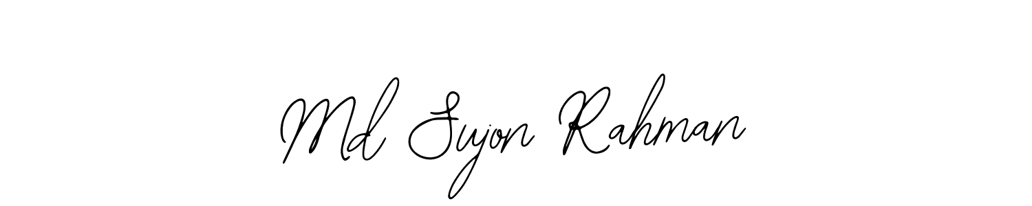 You should practise on your own different ways (Bearetta-2O07w) to write your name (Md Sujon Rahman) in signature. don't let someone else do it for you. Md Sujon Rahman signature style 12 images and pictures png