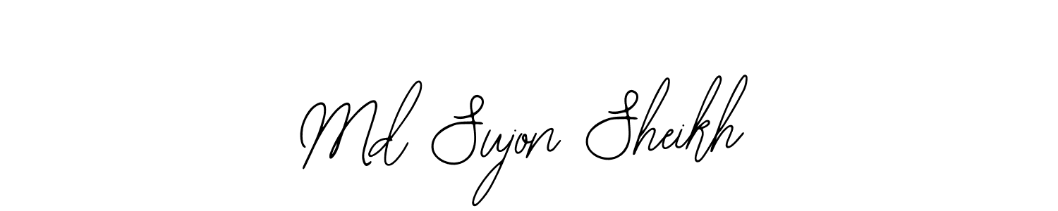 Use a signature maker to create a handwritten signature online. With this signature software, you can design (Bearetta-2O07w) your own signature for name Md Sujon Sheikh. Md Sujon Sheikh signature style 12 images and pictures png