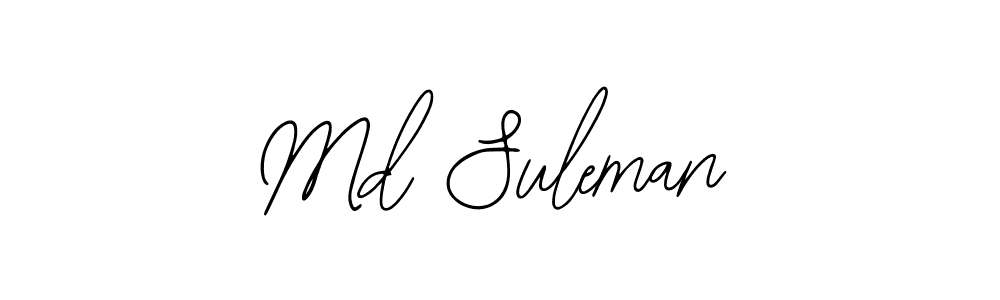 How to make Md Suleman name signature. Use Bearetta-2O07w style for creating short signs online. This is the latest handwritten sign. Md Suleman signature style 12 images and pictures png