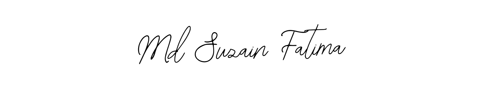 Make a beautiful signature design for name Md Suzain Fatima. With this signature (Bearetta-2O07w) style, you can create a handwritten signature for free. Md Suzain Fatima signature style 12 images and pictures png