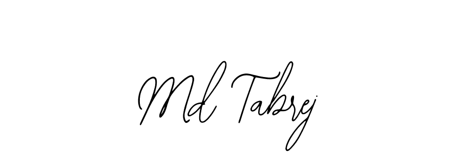 Also You can easily find your signature by using the search form. We will create Md Tabrej name handwritten signature images for you free of cost using Bearetta-2O07w sign style. Md Tabrej signature style 12 images and pictures png