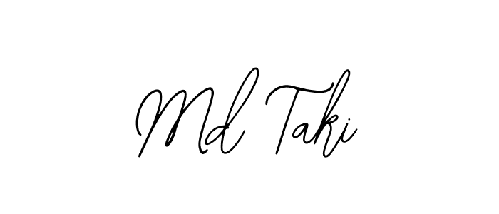 Use a signature maker to create a handwritten signature online. With this signature software, you can design (Bearetta-2O07w) your own signature for name Md Taki. Md Taki signature style 12 images and pictures png
