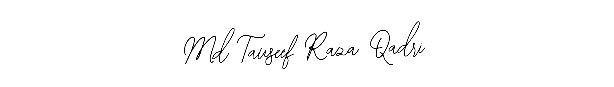 How to Draw Md Tauseef Raza Qadri signature style? Bearetta-2O07w is a latest design signature styles for name Md Tauseef Raza Qadri. Md Tauseef Raza Qadri signature style 12 images and pictures png