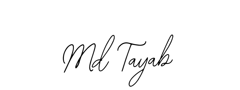 How to make Md Tayab name signature. Use Bearetta-2O07w style for creating short signs online. This is the latest handwritten sign. Md Tayab signature style 12 images and pictures png