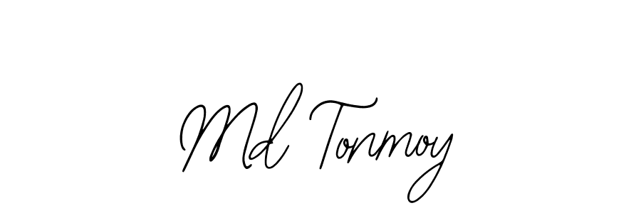 How to make Md Tonmoy name signature. Use Bearetta-2O07w style for creating short signs online. This is the latest handwritten sign. Md Tonmoy signature style 12 images and pictures png