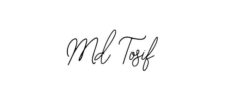 How to Draw Md Tosif signature style? Bearetta-2O07w is a latest design signature styles for name Md Tosif. Md Tosif signature style 12 images and pictures png