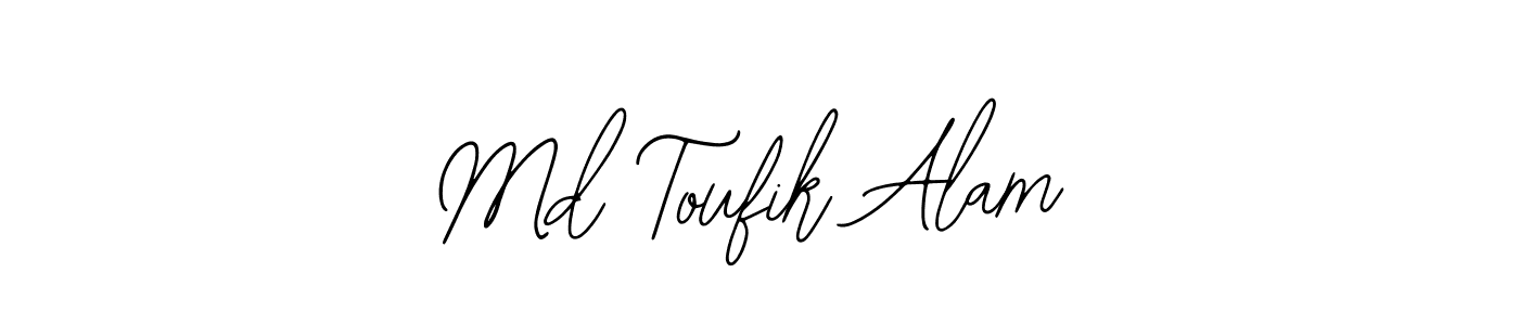 You should practise on your own different ways (Bearetta-2O07w) to write your name (Md Toufik Alam) in signature. don't let someone else do it for you. Md Toufik Alam signature style 12 images and pictures png