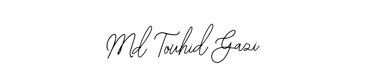 Also You can easily find your signature by using the search form. We will create Md Touhid Gazi name handwritten signature images for you free of cost using Bearetta-2O07w sign style. Md Touhid Gazi signature style 12 images and pictures png