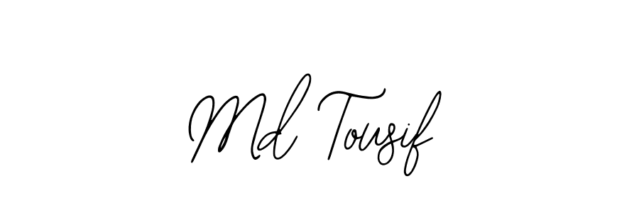 Also we have Md Tousif name is the best signature style. Create professional handwritten signature collection using Bearetta-2O07w autograph style. Md Tousif signature style 12 images and pictures png