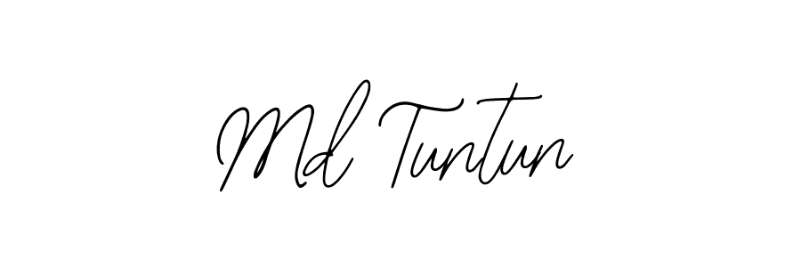 Also You can easily find your signature by using the search form. We will create Md Tuntun name handwritten signature images for you free of cost using Bearetta-2O07w sign style. Md Tuntun signature style 12 images and pictures png