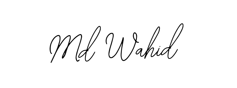 Also we have Md Wahid name is the best signature style. Create professional handwritten signature collection using Bearetta-2O07w autograph style. Md Wahid signature style 12 images and pictures png