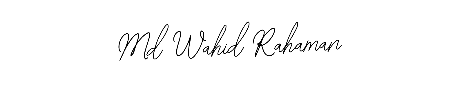 Md Wahid Rahaman stylish signature style. Best Handwritten Sign (Bearetta-2O07w) for my name. Handwritten Signature Collection Ideas for my name Md Wahid Rahaman. Md Wahid Rahaman signature style 12 images and pictures png