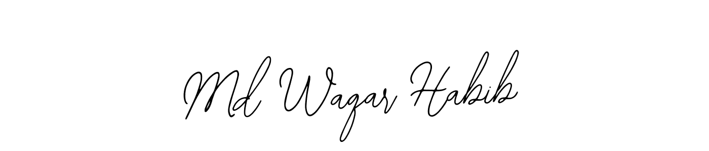 The best way (Bearetta-2O07w) to make a short signature is to pick only two or three words in your name. The name Md Waqar Habib include a total of six letters. For converting this name. Md Waqar Habib signature style 12 images and pictures png