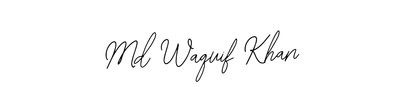 Use a signature maker to create a handwritten signature online. With this signature software, you can design (Bearetta-2O07w) your own signature for name Md Waquif Khan. Md Waquif Khan signature style 12 images and pictures png
