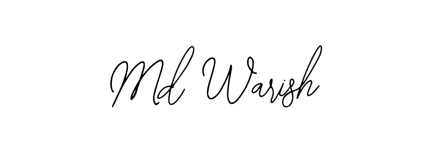 Also we have Md Warish name is the best signature style. Create professional handwritten signature collection using Bearetta-2O07w autograph style. Md Warish signature style 12 images and pictures png