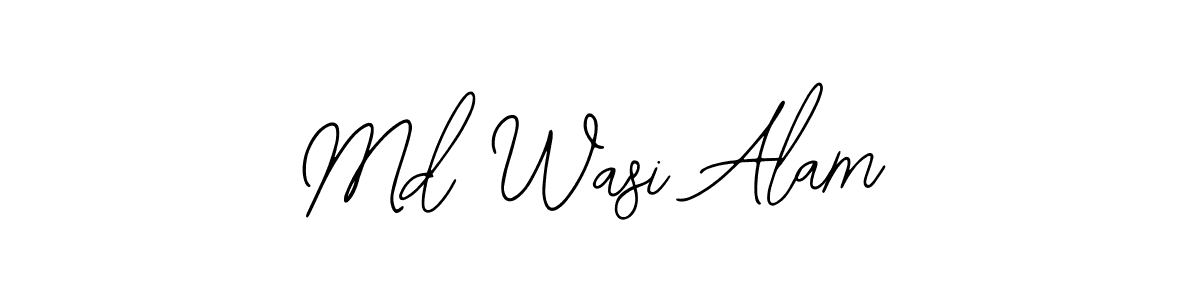 Also we have Md Wasi Alam name is the best signature style. Create professional handwritten signature collection using Bearetta-2O07w autograph style. Md Wasi Alam signature style 12 images and pictures png