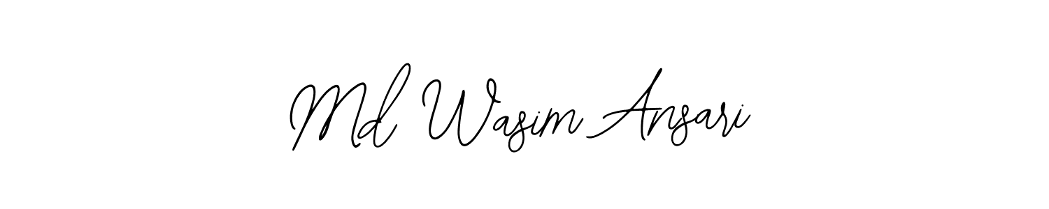 Also You can easily find your signature by using the search form. We will create Md Wasim Ansari name handwritten signature images for you free of cost using Bearetta-2O07w sign style. Md Wasim Ansari signature style 12 images and pictures png