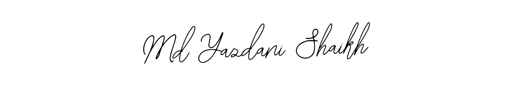 Md Yazdani Shaikh stylish signature style. Best Handwritten Sign (Bearetta-2O07w) for my name. Handwritten Signature Collection Ideas for my name Md Yazdani Shaikh. Md Yazdani Shaikh signature style 12 images and pictures png
