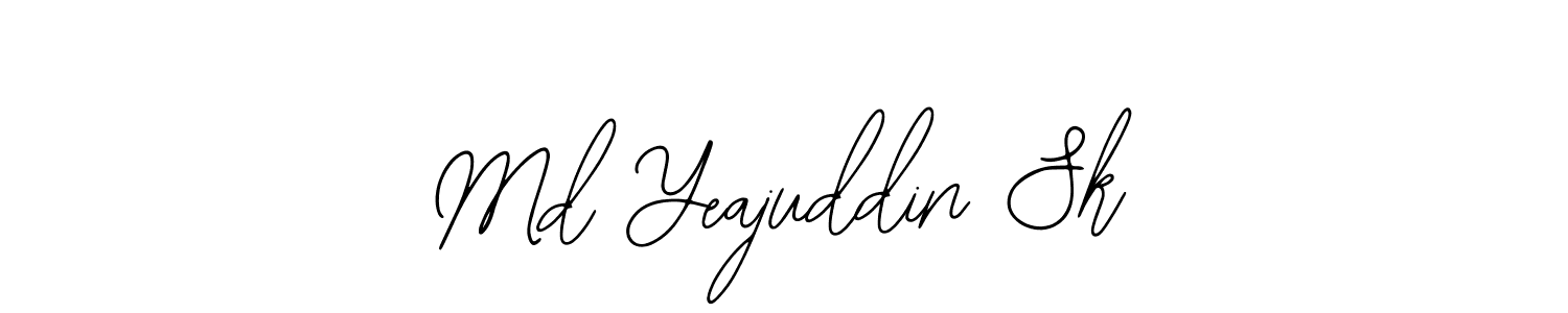 The best way (Bearetta-2O07w) to make a short signature is to pick only two or three words in your name. The name Md Yeajuddin Sk include a total of six letters. For converting this name. Md Yeajuddin Sk signature style 12 images and pictures png