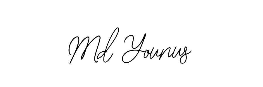 Bearetta-2O07w is a professional signature style that is perfect for those who want to add a touch of class to their signature. It is also a great choice for those who want to make their signature more unique. Get Md Younus name to fancy signature for free. Md Younus signature style 12 images and pictures png