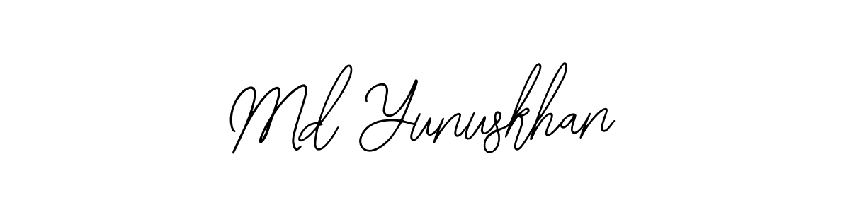 Use a signature maker to create a handwritten signature online. With this signature software, you can design (Bearetta-2O07w) your own signature for name Md Yunuskhan. Md Yunuskhan signature style 12 images and pictures png
