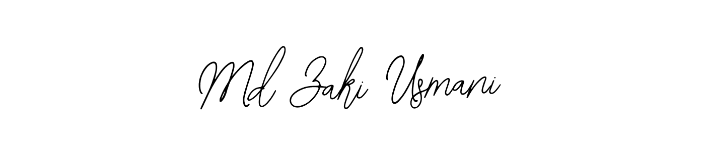 Design your own signature with our free online signature maker. With this signature software, you can create a handwritten (Bearetta-2O07w) signature for name Md Zaki Usmani. Md Zaki Usmani signature style 12 images and pictures png