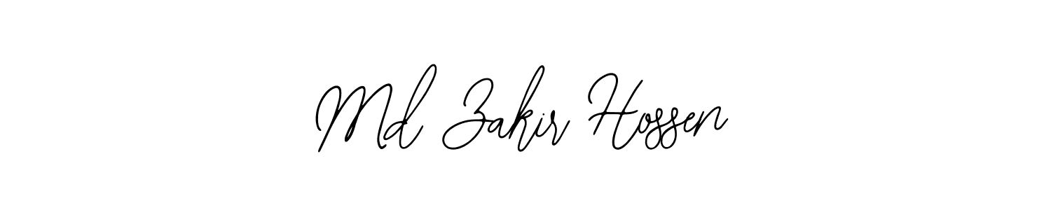 Use a signature maker to create a handwritten signature online. With this signature software, you can design (Bearetta-2O07w) your own signature for name Md Zakir Hossen. Md Zakir Hossen signature style 12 images and pictures png