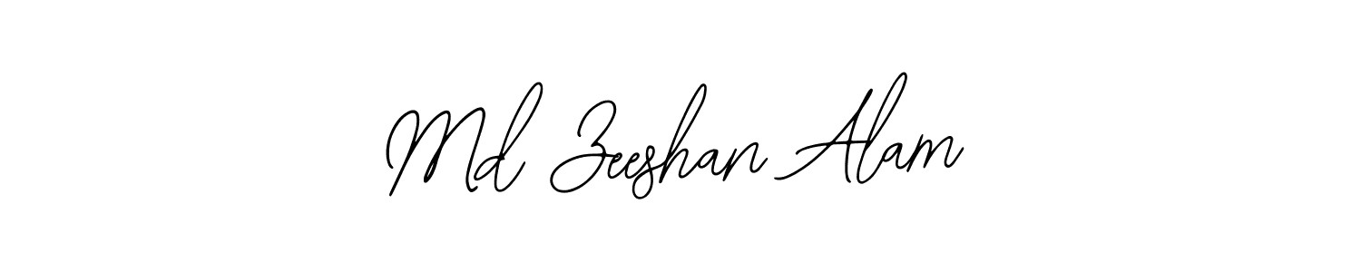Use a signature maker to create a handwritten signature online. With this signature software, you can design (Bearetta-2O07w) your own signature for name Md Zeeshan Alam. Md Zeeshan Alam signature style 12 images and pictures png